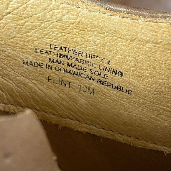 NURTURE Flint BROWN LEATHER Brass Rivets Zip ANKLE Booties womens size 10 - Picture 9 of 9